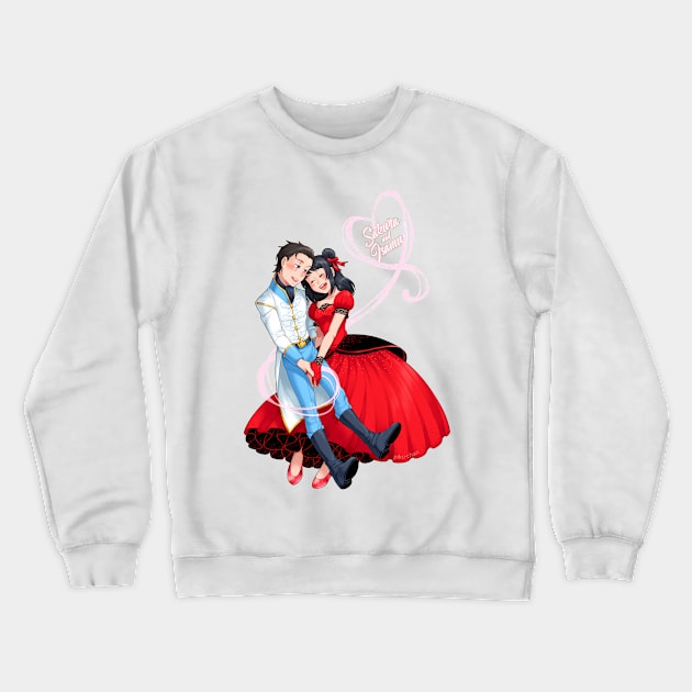 SPECIAL LIMITED TIME ONLY: Cinderella AU! Serenity and Lucas (Type A) Crewneck Sweatshirt by PrincessSakuraSerenity